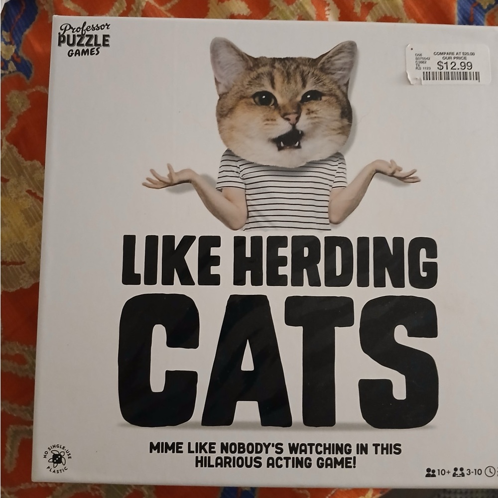 Like Herding Cats Puzzle Game with Cat Face Masks